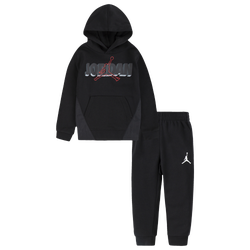 Boys' Toddler - Jordan Sideline Fleece Pullover Set - Black/White