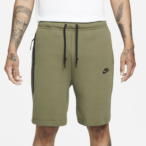 

Nike Mens Nike Tech Fleece Shorts - Mens Black/Medium Olive Size S