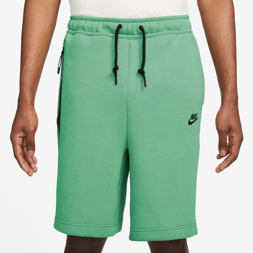 Nike Mens  Tech Fleece Shorts In Spring Green/black