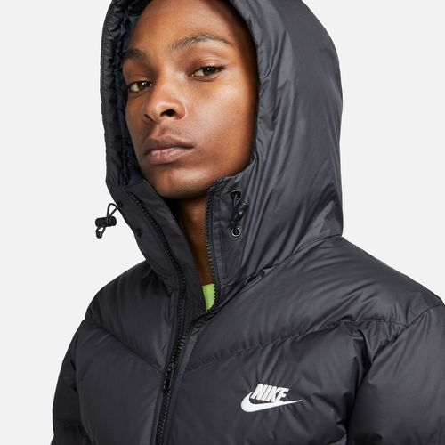 Nike black filled jacket best sale