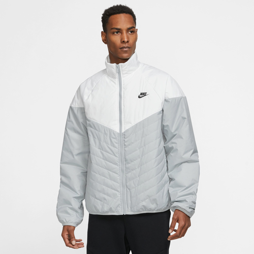 Shop Nike Mens  Thermore Fill Midweight Puffer Jacket In Light Smoke/white/black