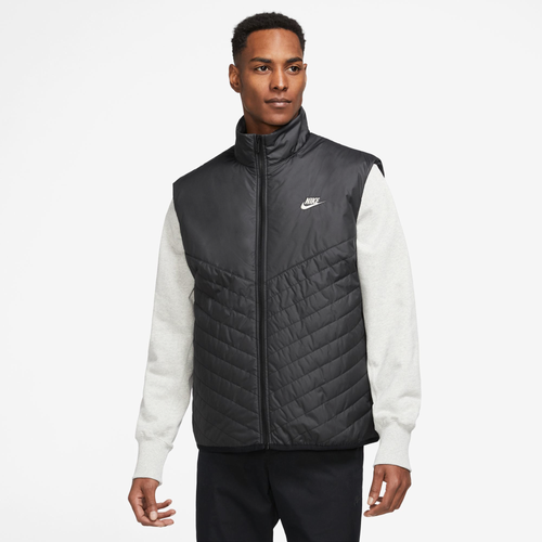 

Nike Mens Nike Windrunner Thermore Fill Midweight Vest - Mens Black/White Size XL