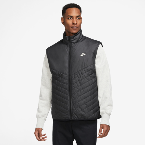 

Nike Mens Nike Windrunner Thermore Fill Midweight Vest - Mens Black/White Size S