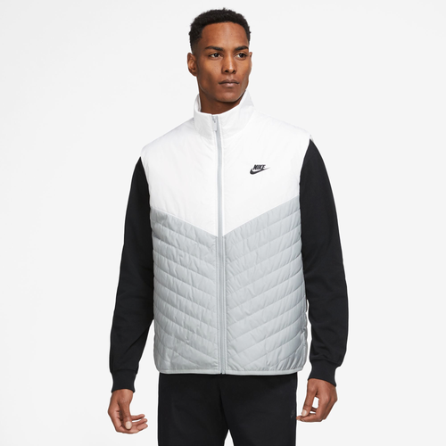 Nike Mens  Windrunner Thermore Fill Midweight Vest In Light Smoke/white/black