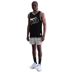 Men's - Nike Dri-FIT 5in Mesh Paint Short - Sail/Flat Pewter/Black