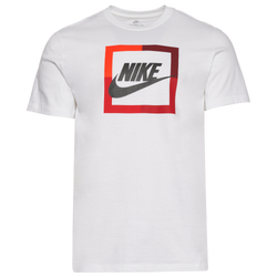 Men's - Nike Futura Block T-Shirt - White/Red