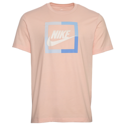 Men's - Nike Futura Block T-Shirt - Pink/White