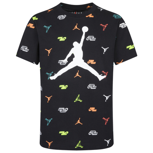 

Boys Preschool Jordan Jordan Modern AOP T-Shirt - Boys' Preschool Black/White Size 5