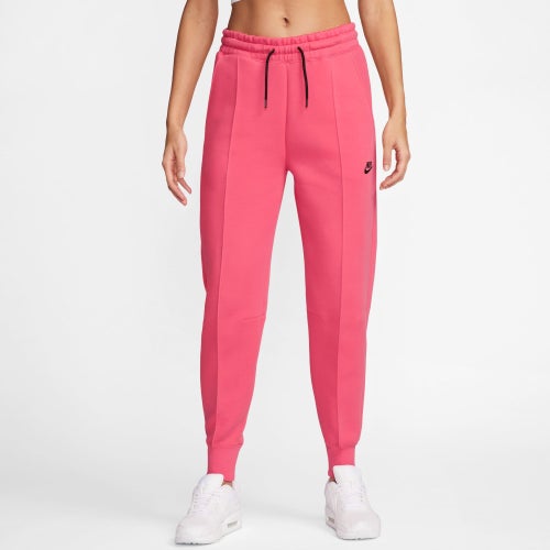 

Nike Womens Nike NSW Tech Fleece MR Joggers - Womens Astro Pink/Black Size L