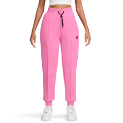 Women's - Nike NSW Tech Fleece MR Joggers - Black/Playful Pink