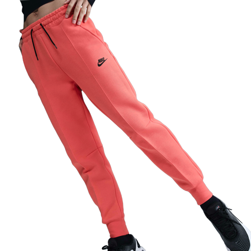 WOMENS - Nike NSW Tech Fleece MR Joggers - Black/Magic Ember