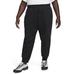 Women's - Nike NSW Plus Size Tech Fleece MR Joggers - Black/Black