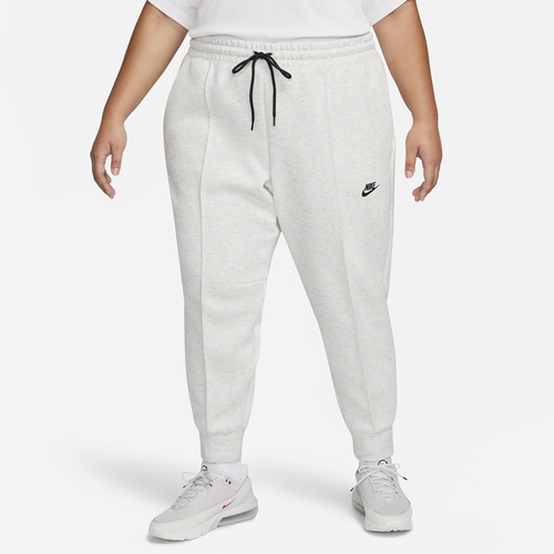 

Nike Womens Nike NSW Plus Size Tech Fleece MR Joggers - Womens Black/Light Grey/Heather