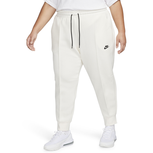 

Nike Womens Nike NSW Plus Size Tech Fleece MR Joggers - Womens Pale Ivory/Black