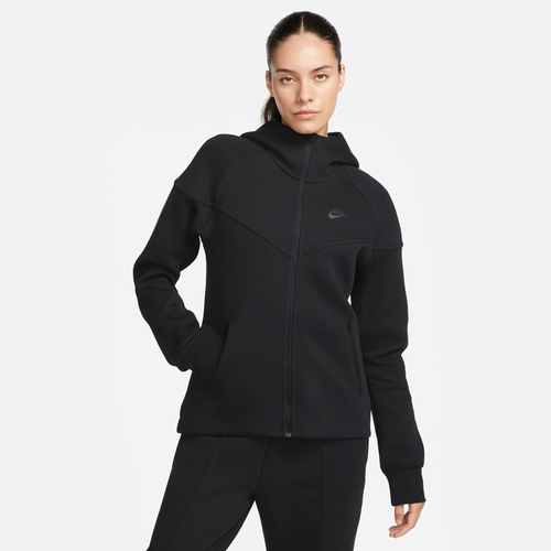 

Nike Womens Nike NSW Tech Fleece WR Full-Zip Hoodie - Womens Black/Black Size M