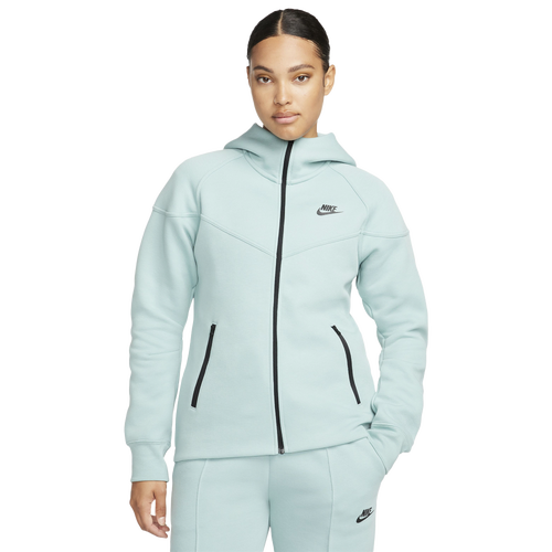 

Nike Womens Nike NSW Tech Fleece WR Full-Zip Hoodie - Womens Mineral/Black Size S