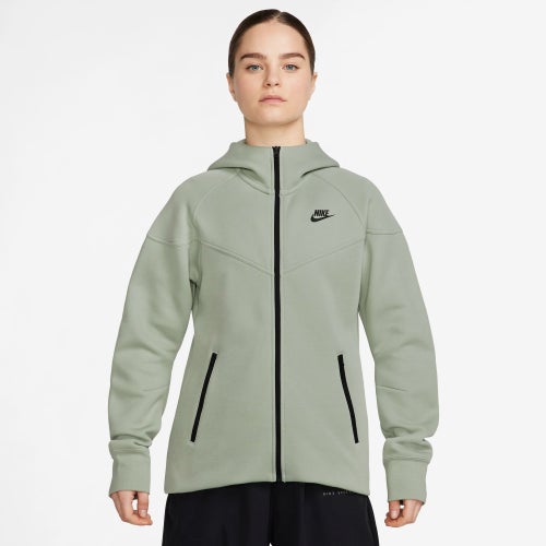 

Nike Womens Nike NSW Tech Fleece WR Full-Zip Hoodie - Womens Olive/Black Size L