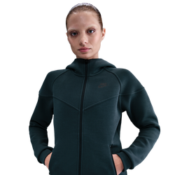 Women's - Nike NSW Tech Fleece WR Full-Zip Hoodie - Seaweed/Black