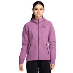 Women's - Nike NSW Tech Fleece WR Full-Zip Hoodie - Light Magenta/Black