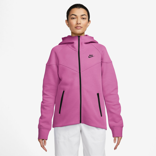 

Nike Womens Nike NSW Tech Fleece WR Full-Zip Hoodie - Womens Pink/Black Size XL