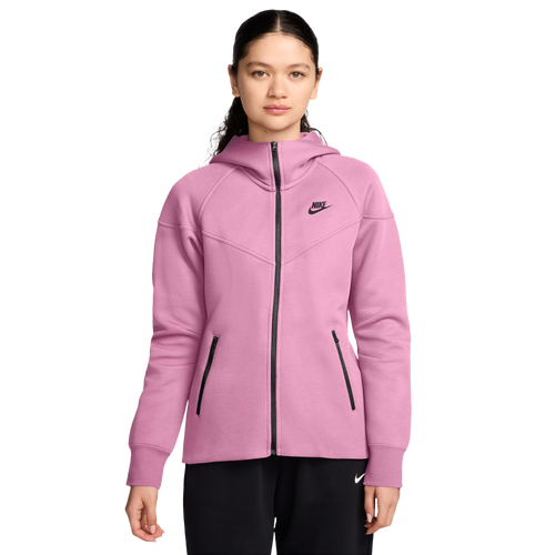 - Nike Tech Fleece Full ZIP Hoodie - Black/Pink