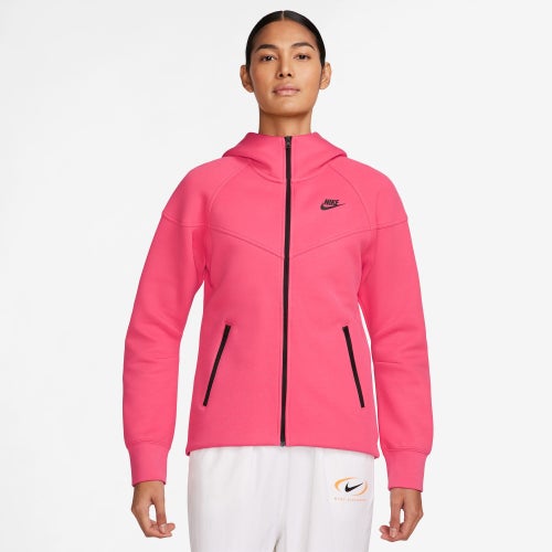 

Nike Womens Nike NSW Tech Fleece WR Full-Zip Hoodie - Womens Astro Pink/Black Size XL