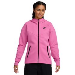 Women's - Nike NSW Tech Fleece WR Full-Zip Hoodie - Playful Pink/Black