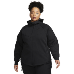 Women's - Nike Plus Tech Fleece WR FZ Hoodie - White/Black
