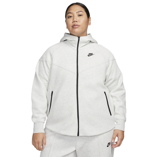 

Nike Plus Tech Fleece WR FZ Hoodie - Womens Black/Black Size 1X