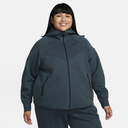 

Nike Plus Tech Fleece WR FZ Hoodie - Womens Deep Jungle/Black Size 3X