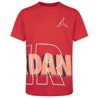 Jordan Air Flame Boys Active Shirts & Tees Size L, Color: White/Red 