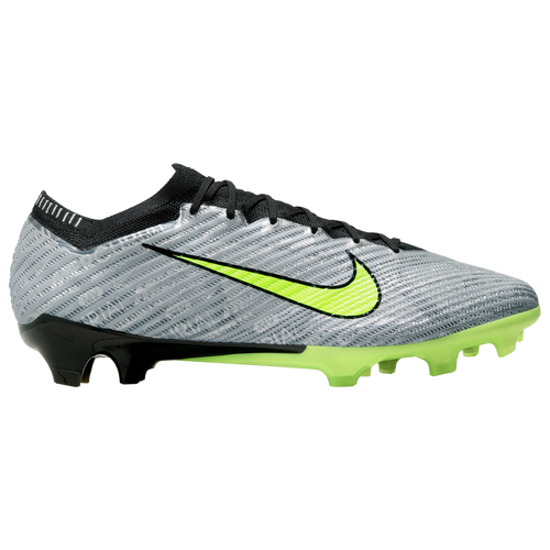 

Nike Mens Nike Zoom Vapor 15 Elite FG - Mens Soccer Shoes Metallic Silver/Black/Volt Size 11.0