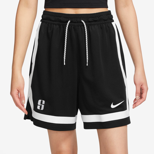 

Nike Womens Nike Sabrina Shorts - Womens White/Black Size M