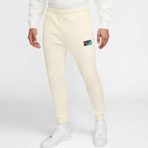 

Nike Mens Nike Club+ Patch GX Basketball Pants - Mens Coconut Milk/Coconut Milk Size XS