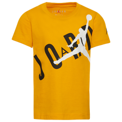 Boys' Preschool - Jordan Throwback T-Shirt - Taxi/Black