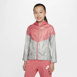 Girls' Grade School - Nike Windrunner Jacket - Pink Salt/Light Smoke Gray