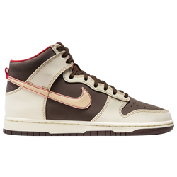 Men's - Nike Dunk Hi Retro SE New Age Of Sport - Brown/Beige/Red