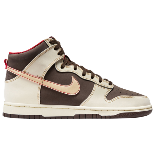 

Nike Mens Nike Dunk Hi Retro SE New Age Of Sport - Mens Shoes Brown/Beige/Red Size 09.5