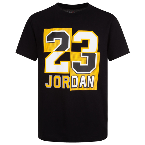 

Boys Jordan Jordan 23 Constructed T-Shirt - Boys' Grade School Black/White Size XL