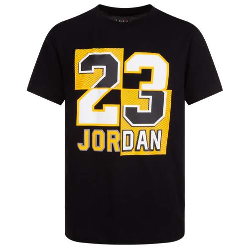 

Boys Jordan Jordan 23 Constructed T-Shirt - Boys' Grade School Black/White Size S