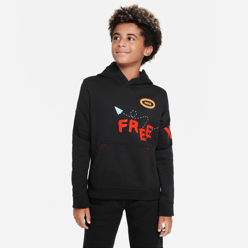 

Nike Boys Nike NSW Club Pullover Hoodie - Boys' Grade School Black/Red Size L