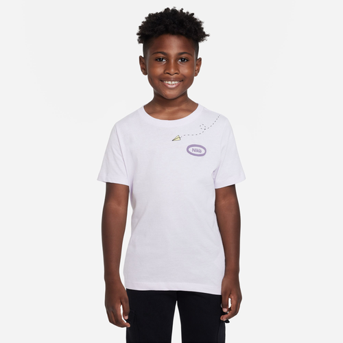 

Boys Nike Nike NSW SS T-Shirt - Boys' Grade School Purple Size L