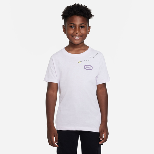 

Boys Nike Nike NSW SS T-Shirt - Boys' Grade School Purple Size S