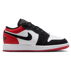 Boys' Grade School - Jordan Air Jordan 1 Low SE - White/Black