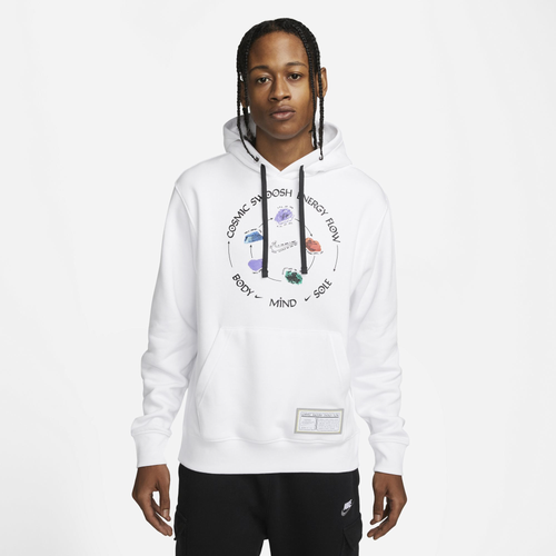 

Nike Mens Nike NSW Club Pullover Basketball Energy Flow Hoodie - Mens White Size L