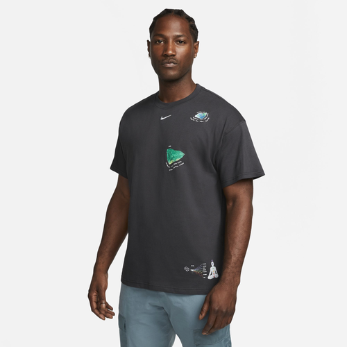 

Nike Mens Nike NSW Short Sleeve Max 90 Energy Flow T-Shirt - Mens Off Noir Size S