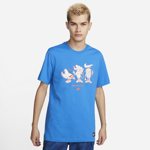 

Nike Mens Nike NSW NYC Uptown Short Sleeve T-Shirt - Mens Light Photo Blue/White Size XL