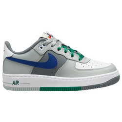 Boys' Grade School - Nike Air Force 1 LV8 1 - Light Silver/Deep Royal/White