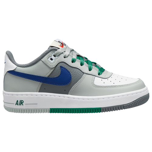 

Boys Nike Nike Air Force 1 LV8 1 - Boys' Grade School Shoe Light Silver/Deep Royal/White Size 06.0