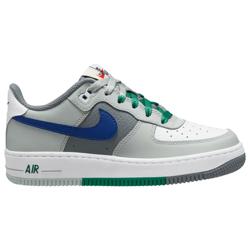 

Boys Nike Nike Air Force 1 LV8 1 - Boys' Grade School Shoe White/Light Silver/Deep Royal Size 04.0